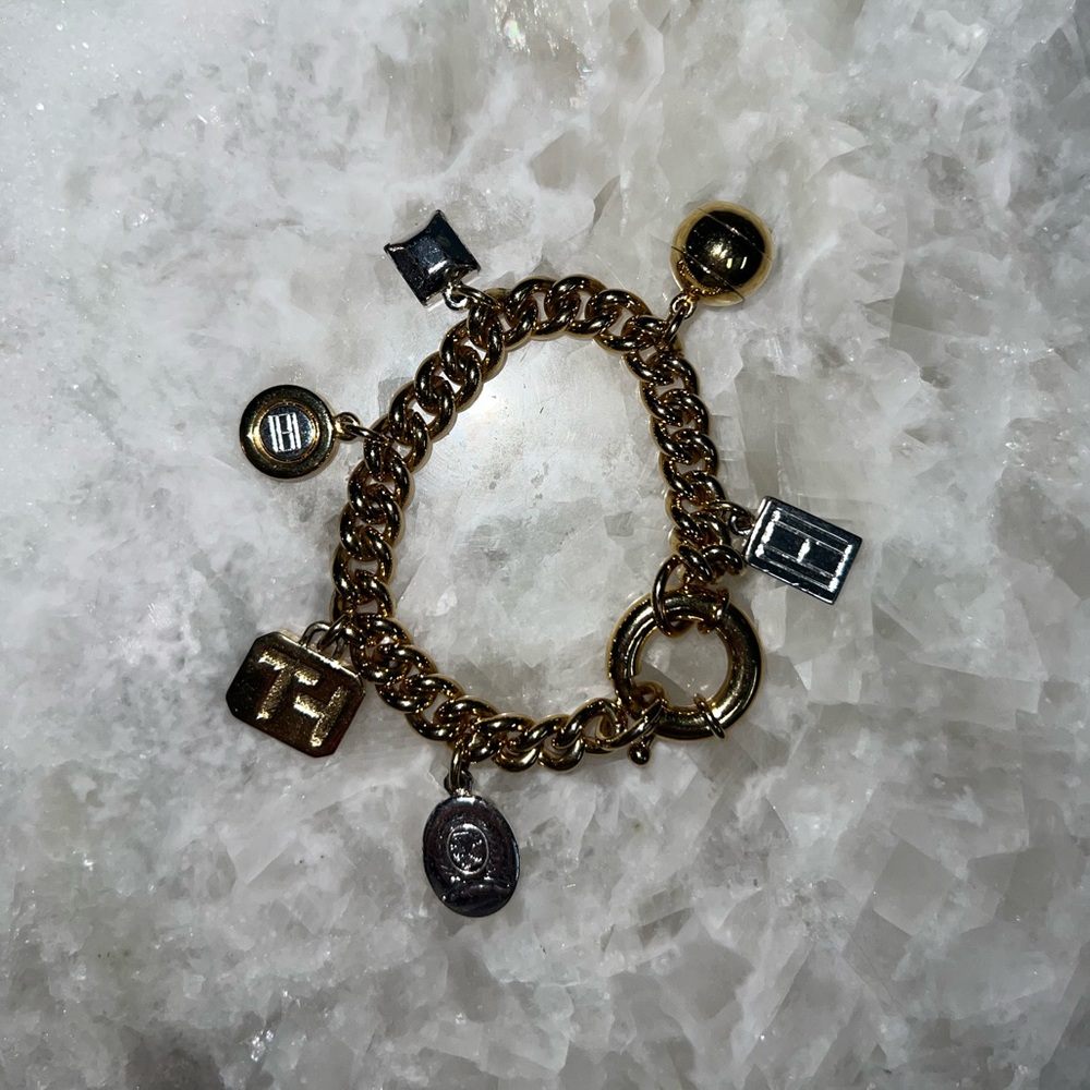 Gold Tommy Hilfiger Charm Bracelet